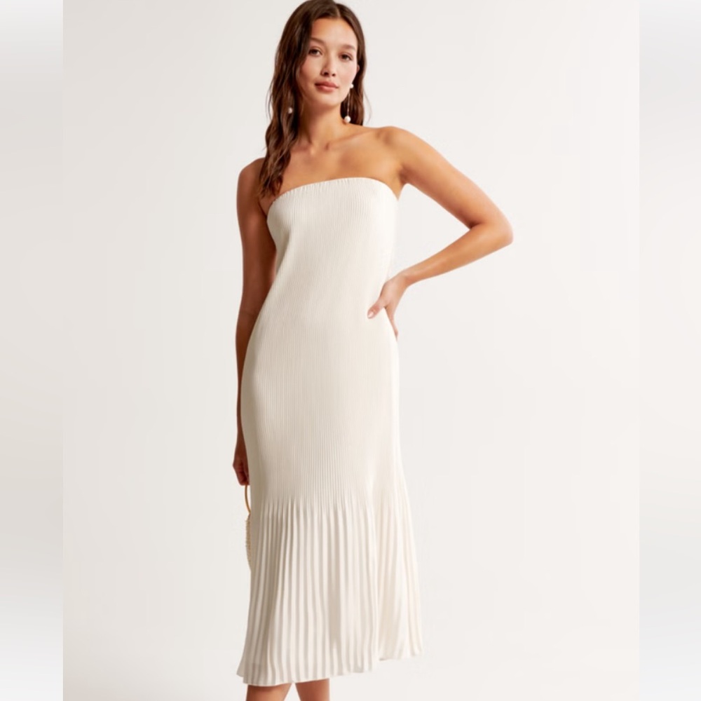 Abercrombie and Fitch Giselle Pleat Release Mini Dress